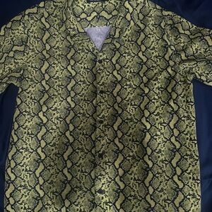 Fashionova Men Green button down